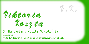 viktoria koszta business card